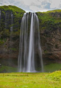 waterfall, nature, iceland